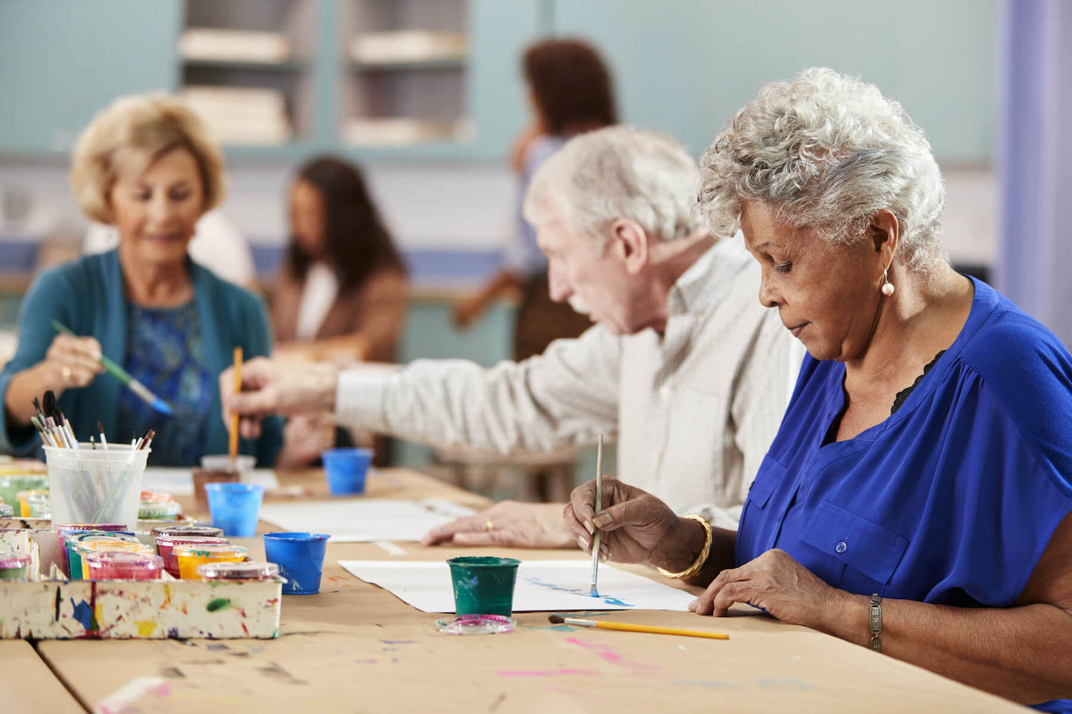 Assisted Living Facilities painting activity
